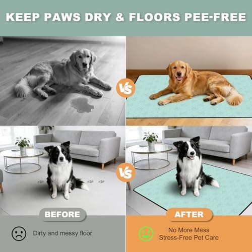 Washable Pee Pads for Dogs, 36"x36" 2 Pack Reusable Puppy Training Pads, Super Absorbent Waterproof Leak-Proof Dog Pee Pads, Non-Slip Bottom, Heavy Duty Whelping Pads for Crate, Playpen, Bed, Floor - Thumbnail 6