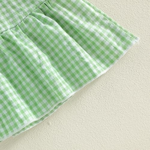 Toddler Girl Dress Kids Short Sleeve Dresses Outfits for Kids - Thumbnail 6