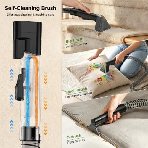 18Kpa Portable Carpet Cleaner Machine for Cars, Pets, Spot, Rug, Couch - Thumbnail 4