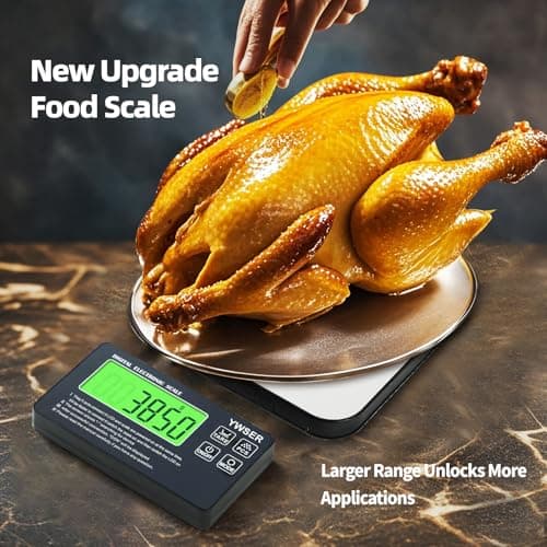 33lb Wireless Magnetic Digital Kitchen Scale with Remote LCD Display, Split-Designed for Easy Cleaning, 0.1oz/1g Precision, 7 Units, Tare Function for Baking, Cooking, Meal Prep - Thumbnail 3