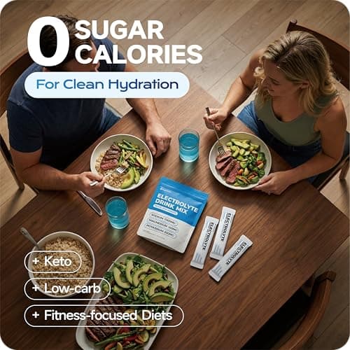 Hydravive High-Sodium Electrolyte Drink Mix – 1000mg Sodium, 200mg Potassium & 100mg Magnesium| Rapid Rehydration | Non-GMO | Electrolyte Drink Mix - 20 Sticks - Thumbnail 3