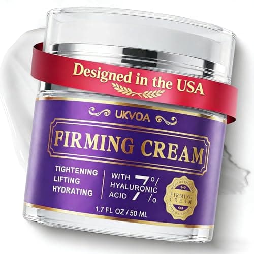 UKVOA Retinol Face and Neck Firming Cream - Fast-Acting Anti Wrinkle Treatment for Women, Firming Moisturizer with Collagen & Hyaluronic Acid, Tightens Sagging Skin, 1.7 Fl Oz - Image 1