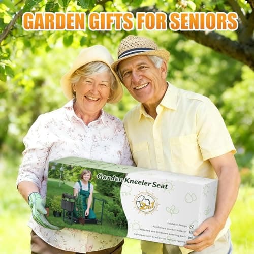 seasky Foldable Garden Kneeler and Seat, Anti-Tipping Gardening Bench Widened Thick Soft Kneeling Pad, Heavy Duty Gardening Stool with Tool Bag,Gardening Gift for Women - Thumbnail 6