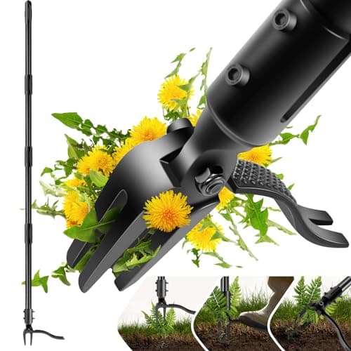 BabyNora Weed-Puller-Tool-with-Long-Handle, 63" Adjustable Stand Up Weeding Tool with Heavy-Duty 4-Claw Weeder for Effortless Weeding Without Bending, Pulling, or Kneeling - Image 1