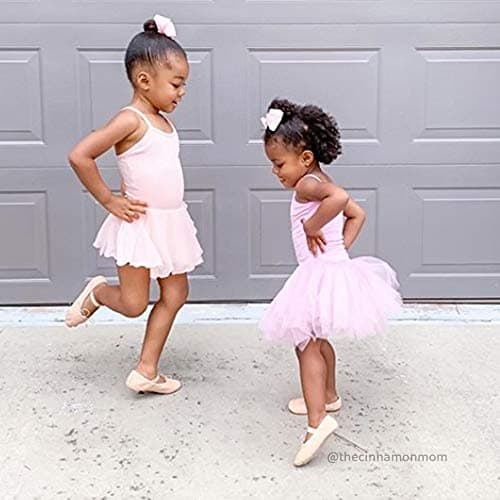 Stelle Toddler Ballet Leotards for Girls,Dance Leotard for Girls,Camisole Toddler Ballet Outfit for Studio Outdoor Daily Wear, Black 8-9 Years - Thumbnail 5