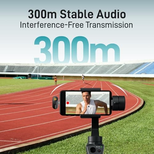 MAONO Wireless Lavalier Microphone for iPhone/Android/Camera/PC, Mini Lapel Mic with 48khz 24bit, Voice Filter, Noise Cancellation, 30h Battery, USB-C/Lightning Plug for Video Recording - Wave T5 - Thumbnail 6