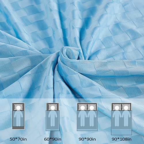 Topcee Cooling Blanket, Summer Cooling Blankets for Hot Sleepers, Arc-Chill Q-Max>0.5 Cool Fiber, Oeko-TEX 100% Certified, Soft, Breathable, Double-Side Bed Throw,Keep Cool for Adults Kids 50"x70" - Thumbnail 6