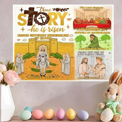 TOLGOE Giant Easter Coloring Posters for Kids - 2PCS 35" x 31" Paper Coloring Banner/Table Cover for School Parties and Special Events Decoration (No Markers) - Thumbnail 5