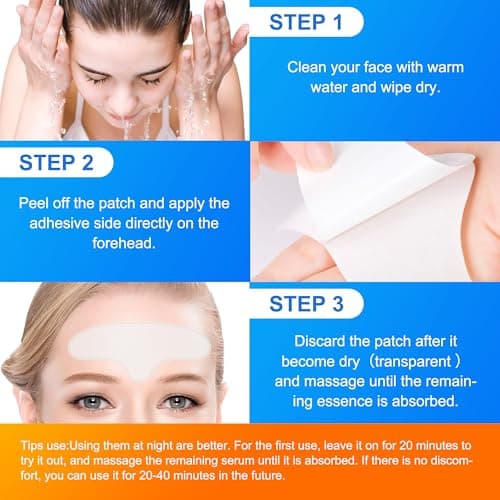 Auteek Forehead Wrinkle Patches Overnight 20pcs with Collagen & Seaweed Polysaccharides, Anti Wrinkle Patches for Smooth Fine Lines & Wrinkles, jelly forehead patches Treatment for Skin Care - Thumbnail 5