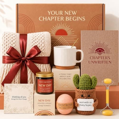 Self Care Gifts for Women, Care Package for Women, Birthday Gift Basket for Best Friend Sister Mom, Cozy Gift Set, Feel Better Relaxing Gifts for Girls Thank You Basket Christmas Ideas Box w/Coffee