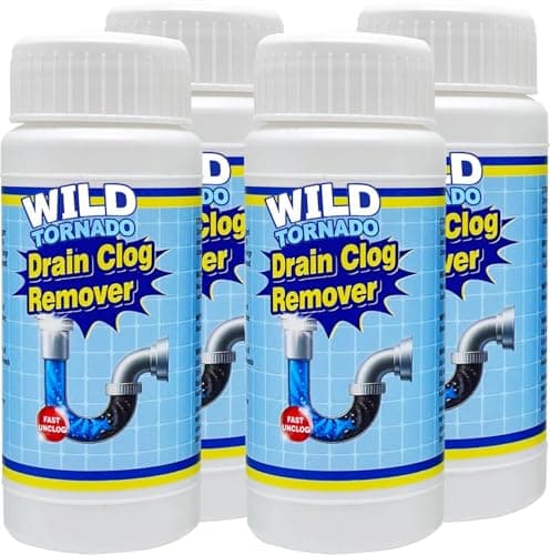 Wild Tornado Sink and Drain Cleaner, Wild Tornado Drain Clog Remover, Powerful Sink Cleaner Powder Fast Foaming for Kitchen Toilet Pipe Quick Cleaning Tool Clog Remover