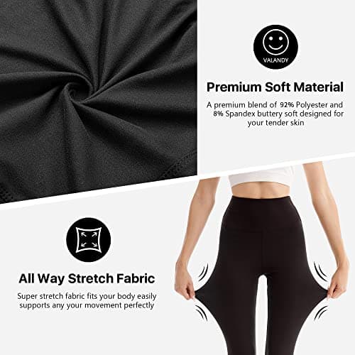SINOPHANT High Waisted Leggings for Women - Full Length Capri Buttery Soft Yoga Pants for Workout Athletic(Full Grey,XXL) - Thumbnail 4