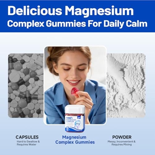 Magnesium Complex for Women & Men,16-in-1 Magnesium Complex Gummies -Vegan - Thumbnail 3