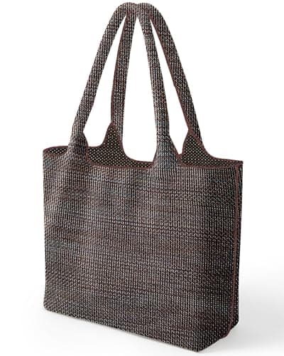 bohunono Woven Cute Tote Bag for Women,Day Bag,Fashion Shoulder Beach purse for vacation Travel Shopping Everyday Casual Use - Image 1