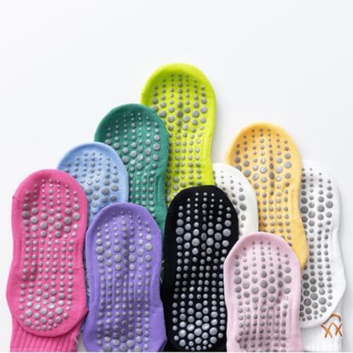 Babipany Cute Pilates Socks with Grips for Women Cute Grippy Socks for Yoga Dance Work out - 3 Pairs - Thumbnail 6