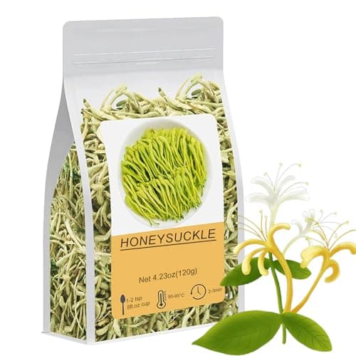 4.23Oz/120g Honeysuckle Buds Organic, 100% Pure Natural Honey Suckle Buds- Hand-Picked and Naturally Dried Honeysuckle Buds (1 Bag) - Image 1