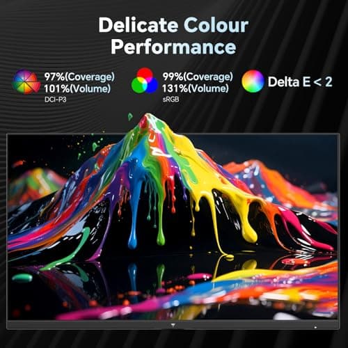 KTC 27 Inch 2K 200Hz Gaming Monitor, QHD 1440P White Monitor with Built-in Speakers, Up to 210Hz, Fast IPS, Adaptive Sync, HDR400, Height/Tilt/Swivel/Pivot Vertical Monitor, H27T6 - Thumbnail 5