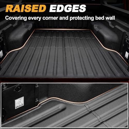 Lumway Truck Bed Mat for 2022-2026 Ford Maverick Hybrid & Gasoline 4.5FT, TPE All Weather Durable Truck Bed Liner for Ford Maverick Accessories (Not fit with Drop-in Bed Liner) - Thumbnail 5