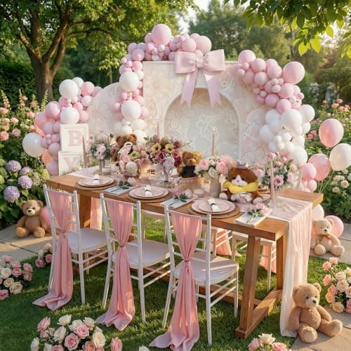 KIRE 175PCS Pink Plates Disposable - Heavy Duty Pink and Gold Plastic Plates Dinnerware Sets - 25 for Dinner 25 for Dessert 25 Pre Rolled Napkins 25Cups for Spring/Wedding/Party/Baby Shower - Thumbnail 6