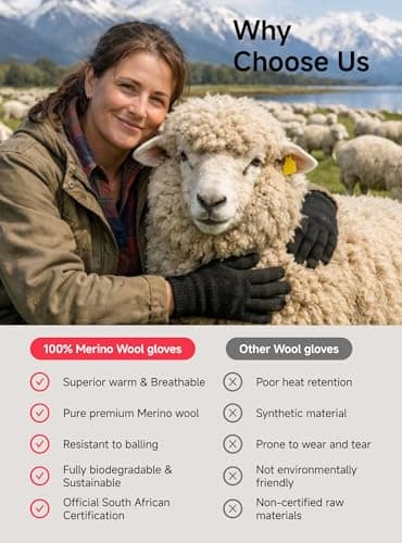 TRENDOUX Cashmere Warm Gloves - Women's Men's Cold-Weather Gloves, Stretchy Premium Fit for Ladies Girl Outdoor Activities Dark Gray M - Thumbnail 6