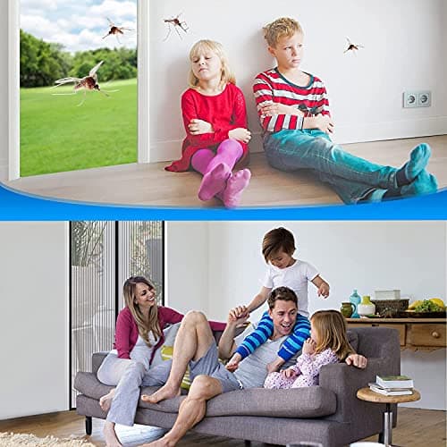 Magnetic Screen Door, Fit Door Size 32" x 80", Self Sealing Magnets,35.4 x 82.7In Screen Door,Keep Bugs Out,for Sliding Door, Front Doors(Black, 32 x 80 inches) - Thumbnail 5