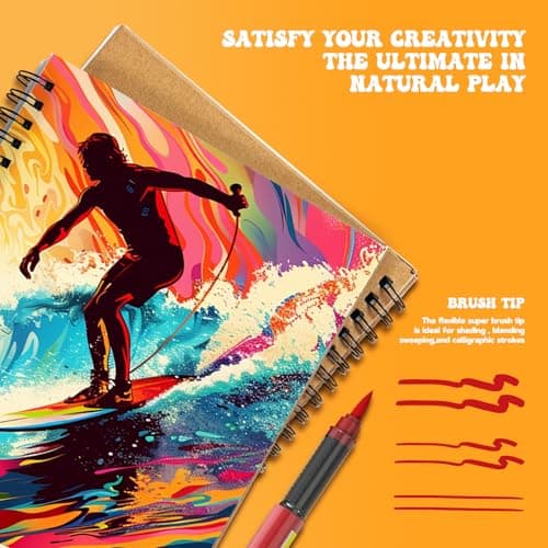 Touchbool Acrylic Paint Markers, 12 Color Fine Tip Permanent Acrylic Paint Pens For Rock Painting, Canvas, Wood, Glass, Ceramic, Fabric, Plastic, Egg, Scrapbook, Art Painting Supplies Kit - Thumbnail 3