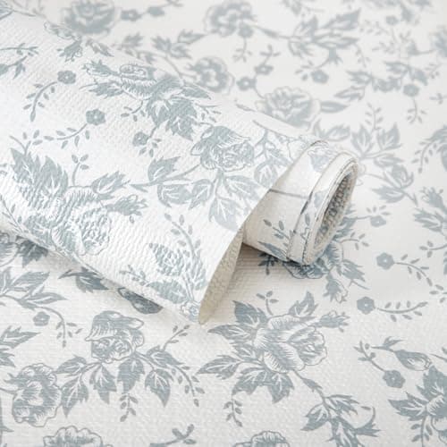 RAY STAR 18 x 8 Inch Shelf Liner for Kitchen Cabinets, Non-Adhesive Cabinet Liner Washable, Drawer Liner for Dresser Non-Slip Bathroom [Silver Wisteria Mist] - Thumbnail 2