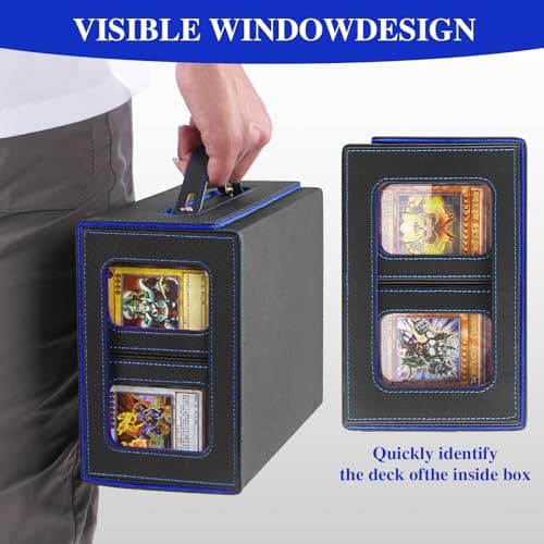 URMMIY Trading Card Storage Box for MTG – Multi-Purpose Commander Deck Box with Commander Display, Waterproof TCG Deck Case Compatible with Magic The Gathering, Sports Cards, Collectors & Gamers - Thumbnail 6