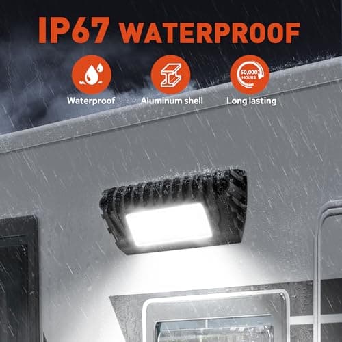 SnowyFox LED RV Porch Light Aluminum Exterior Utility Light 12V Lighting Fixture 750 Lumen Replacement Lighting for RVs Trailers Campers (2 Pack) - Thumbnail 5