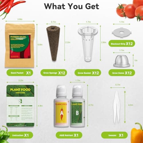 inbloom 12-Pod Pepper Seed Pod Kit for AeroGarden, iDOO, Ahopegarden Hydroponic Growing System, Include Cucumber, Red&Golden Tomato, Red Chili Pepper, Green&Yellow Pepper, Purple Pepper, 400+ Seeds - Thumbnail 3