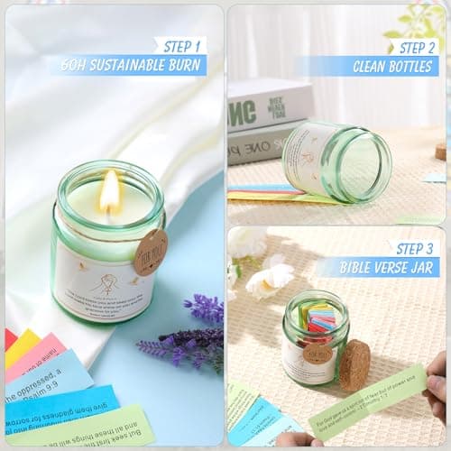 Bible Verse Jar, Christian Gifts for Women, Religious Birthday Gifts | Read Me When Bible Verses Jar, Spiritual Gift for Prayer and Emotional Support | Inspirational Gift for Women, Men, Mom, Daughter - Thumbnail 3