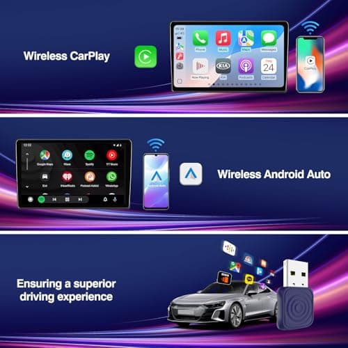 CarlinKit MiNi Ultra Wireless CarPlay & Android Auto Adapter - Plug & Play USB-A/USB-C Upgrade for Wired Cars | Retains OEM Mic, Sound Quality & Controls | OTA Updates - Thumbnail 4