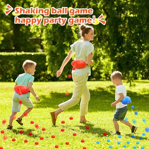 Skirfy Party Shaking Swing Balls Game Set for Kids Adults,Backyard Family Toy with 40 Balls, Birthday Games Outdoors Indoors Bachelorette Party Games for Boys and Girls Age 5 6 7 8 9+ - Thumbnail 5