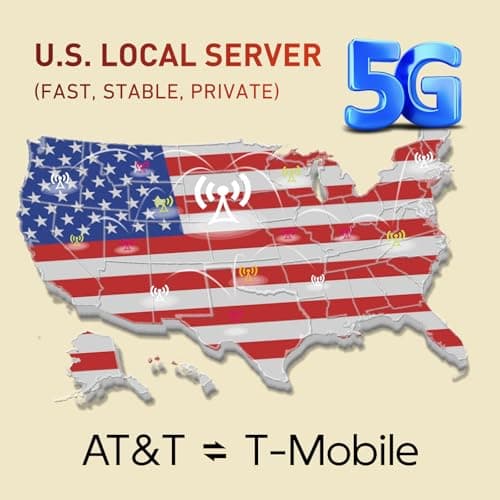 TALKSIM US Prepaid SIM Card, Data Only SIM Card Support AT&T, T-Mobile Network, Data Plans Starting at $4/mo, Nation-Wide 4G LTE/5G Coverage, 600MB Data Trial, No Contract - Thumbnail 2