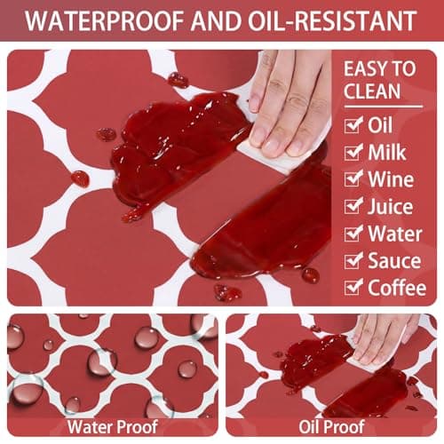 memKiya Fitted Waterproof Picnic Table Cover with Bench Covers Elastic Heat Resistant Outdoor Camping Tablecloth for 6 Foot Dinning Rectangle Tables Summer Rv Patio Garden Road Trip Essential Gift - Thumbnail 3