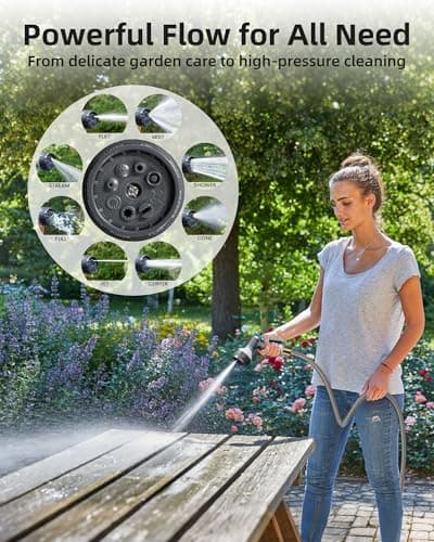 AYURA Retractable Garden Hose Reel 100 ft x 1/2 inch with Pro Metal Shaft, Heavy Duty Automatic Garden Hose Reels with Kink-Free Rewind and Lock at Any Length, Wall Mount Water Hose Reel for Outside - Thumbnail 6