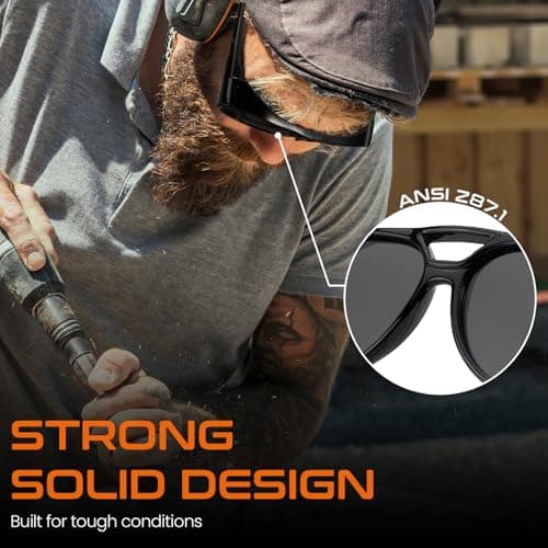 SODQW Z87 Polarized Aviator Safety Sunglasses for Men UV400 Protection for Working Driving Sports Glasses - Thumbnail 3