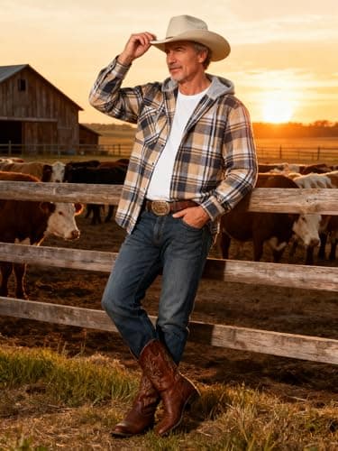 3-Pack Men's Plaid Hooded Button-Up Shirts Long Sleeve Cotton Hoodies Loose Fit Casual Tops Flannel Shirt - Thumbnail 5