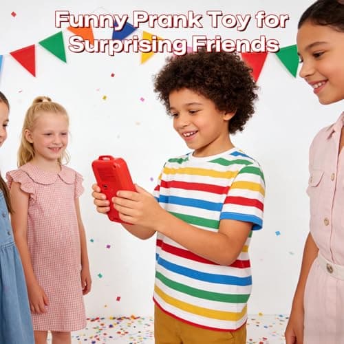 Sound Effects Machine - 20 Hilarious Sounds Gifts for Boys, Fart Noise Marker for Kids, Portable Electronic Sound Maker for Party, Game Night and Family Fun (Red, Include AAA Battery) - Thumbnail 6