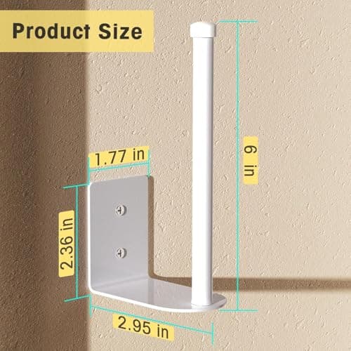 LSLCQW 2 Pack Hat Racks for Baseball Caps, Stainless Steel Hat Organizer, Hat Holder Storage, Hat Hanger with Strong Adhesive/Wall Drilled for Door, Bedroom, Closet, Black 6 in, White - Thumbnail 2