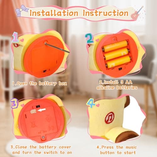 LLUKEME Dancing Giraffe Toy Stuffed Animal Baby Toys Singing Song Toddlers Toy Repeats What You Say Glowing Musical Toy for Baby Birthday Gift Groovy Giraffe Toy (Dancing Giraffe) - Thumbnail 6