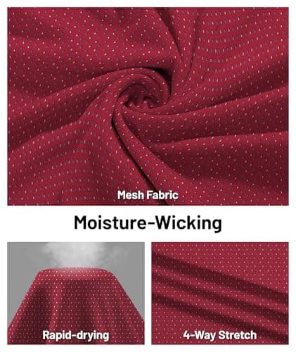 ZITY Select Mens Golf Shirts Short Sleeve UPF 50+ Print Performance Polo Moisture Wicking Casual Collared Golf Shirts for Men - Thumbnail 4