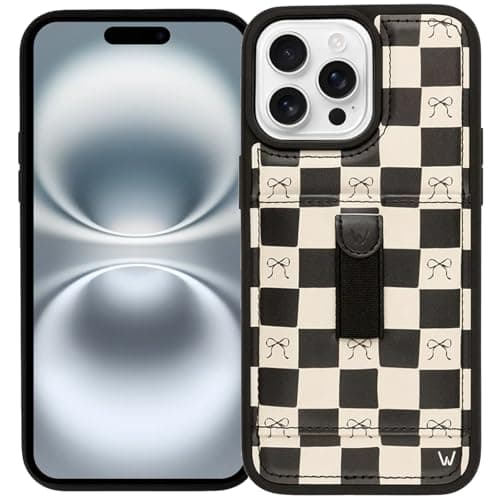 Walli Cases for iPhone 16 Pro Case Aesthetic Sport Wallet Phone Case Card Holder, Securely Holds up to 2 Cards - Cute, Trendy Phone Cover fits iPhone 16 Pro, with Finger Strap - Image 1