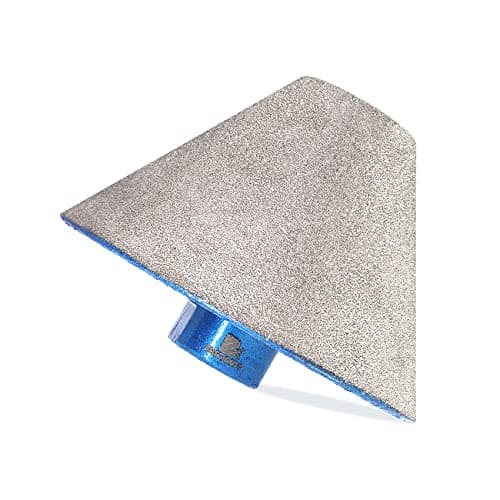 Diamond Beveling Chamfer Bits - BRSCHNITT Diamond Countersink Drill Bits for Enlarging,Polishing,Trimming,Rounding,Shaping The Exsit Holes of Marble Porcelain Tiles Granite with 5/8-11 Thread（82mm）