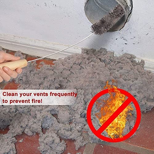 Sealegend 2 Pieces Dryer Vent Cleaner Kit and Flexible Dryer Lint Brush Vacuum Hose Attachment Power Lint Remover Refrigerator Coil Brush - Thumbnail 5
