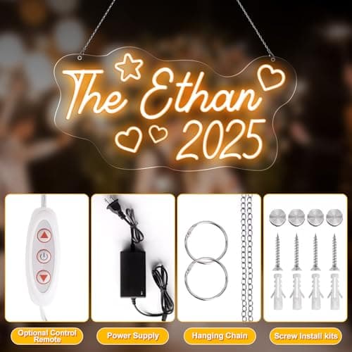 Customized neon signboards, specially designed for wall decoration, wedding scenes, birthday parties, bedrooms, and store names, featuring personalized neon signs.Customized signs as unique gifts - Thumbnail 4