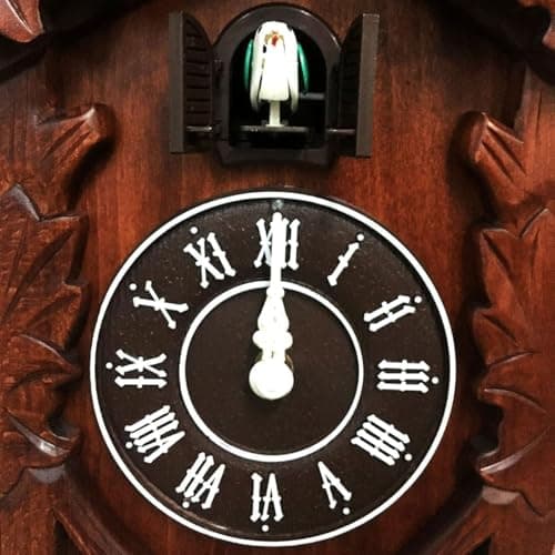 Rylai Vintage Cuckoo Clock Handcrafted Wooden Wall Clock for Home Décor - Thumbnail 5