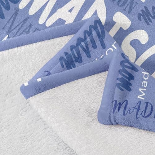 Corissy Ships Next Day, Personalized Blankets and Throws Custom Blanket with Name Customized Flannel Blanket for Kids Christmas Blanket Gifts for Teen Girls Boys - Thumbnail 5