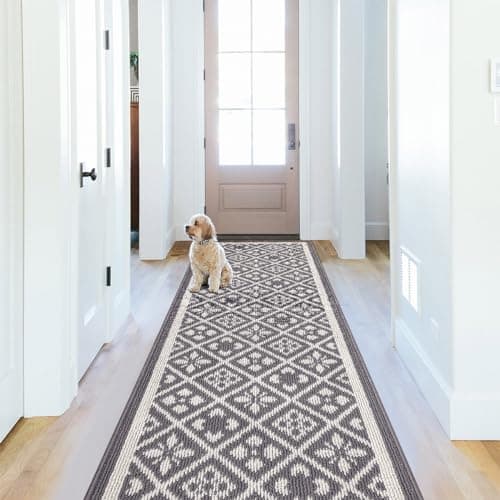 Ileading Laundry Room Runner Rug 2x6ft Non Slip Funny Kitchen Floor Mats with Rubber Backing Machine Washable Low Profile Indoor Decor Carpet for Doormat Hallway Entryway Petmat Garage Balcony(Grey)
