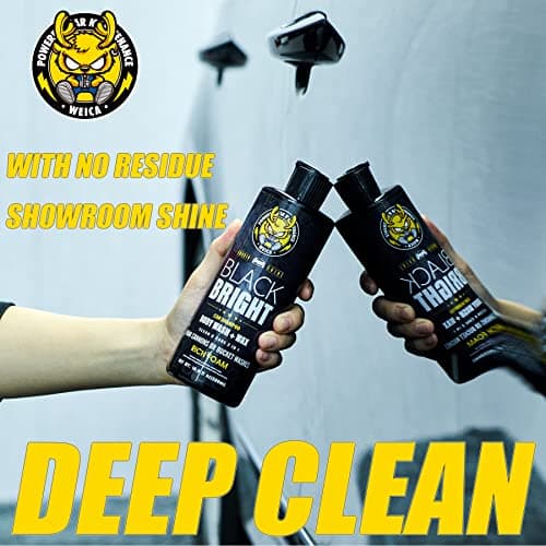 WEICA Black Car Shampoo - Deep Gloss Enhancer for Dark Vehicles, pH Safe for PPF/Ceramic Coated Surfaces, 16.9 fl oz - Thumbnail 6